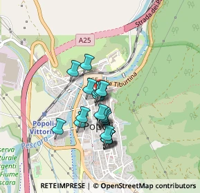 Mappa Via Capponi, 65026 Popoli PE, Italia (0.3455)