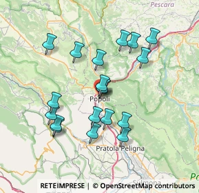 Mappa Via Capponi, 65026 Popoli PE, Italia (6.99316)