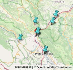 Mappa Piazza della Libertà, 65026 Popoli PE, Italia (6.27182)