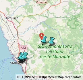 Mappa Via Farnesiana, 00051 Allumiere RM, Italia (9.43813)