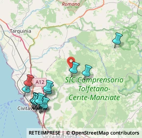 Mappa Via Farnesiana, 00051 Allumiere RM, Italia (11.0025)