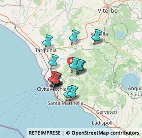 Mappa Via Farnesiana, 00051 Allumiere RM, Italia (11.0815)