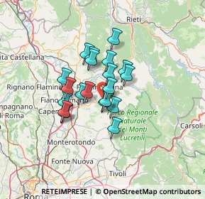 Mappa Via Carlo Pisacane, 02030 Fara In Sabina RI, Italia (9.56)