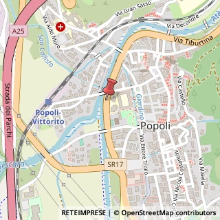 Mappa Via Per Vittorito, 65026 Popoli, Pescara (Abruzzo)