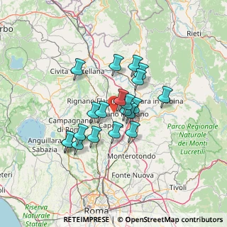 Mappa Località Pacciano, 00065 Fiano Romano RM, Italia (10.995)