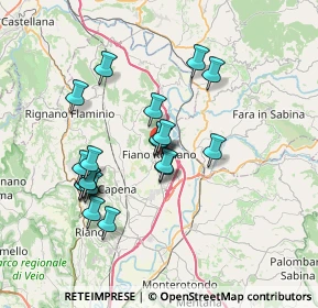 Mappa Piazza G. Matteotti, 00065 Fiano Romano RM, Italia (6.8125)