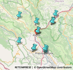 Mappa Via Verona, 65026 Popoli PE, Italia (7.36071)
