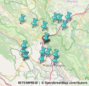 Mappa Via Verona, 65026 Popoli PE, Italia (6.95316)