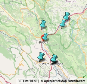Mappa Via Verona, 65026 Popoli PE, Italia (7.78143)