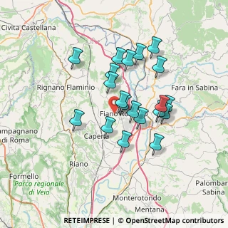Mappa Località Monte Severino, 00065 Fiano Romano RM, Italia (6.2235)