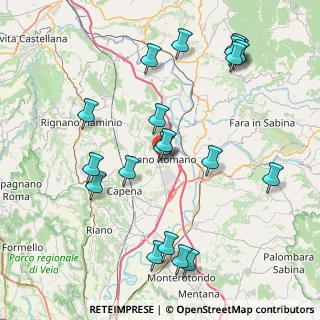 Mappa Via Luigi Giustiniani, 00065 Fiano Romano RM, Italia (9.6155)
