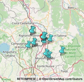 Mappa Via Luigi Giustiniani, 00065 Fiano Romano RM, Italia (9.06833)