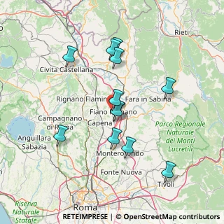 Mappa Via Luigi Giustiniani, 00065 Fiano Romano RM, Italia (14.1975)
