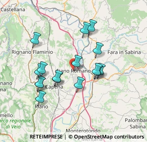 Mappa Viale Giordano Bruno, 00065 Fiano Romano RM, Italia (6.87188)