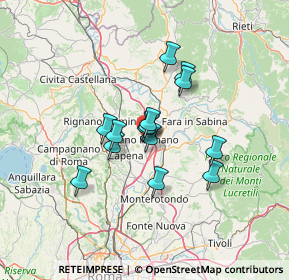 Mappa Viale Giordano Bruno, 00065 Fiano Romano RM, Italia (10.10286)