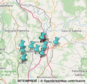 Mappa Via del Tevere, 00065 Fiano Romano RM, Italia (5.84231)