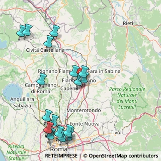 Mappa Via del Tevere, 00065 Fiano Romano RM, Italia (21.654)