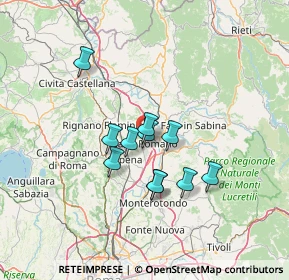 Mappa Via Monte Bove, 00065 Fiano Romano RM, Italia (10.84455)