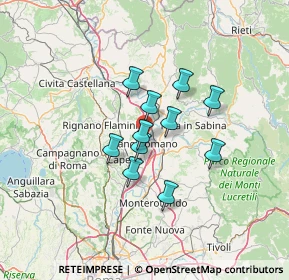 Mappa Via Monte Bove, 00065 Fiano Romano RM, Italia (9.95909)