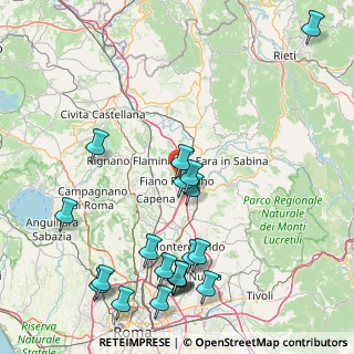 Mappa Via Monte Bove, 00065 Fiano Romano RM, Italia (21.3965)