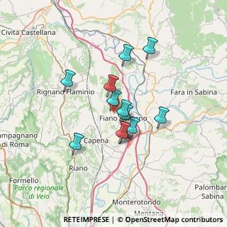 Mappa Via Guance Rosse, 00065 Fiano Romano RM, Italia (5.45917)
