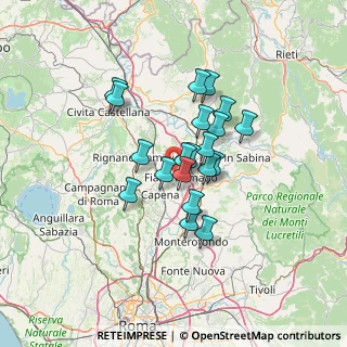 Mappa Via Guance Rosse, 00065 Fiano Romano RM, Italia (10.464)