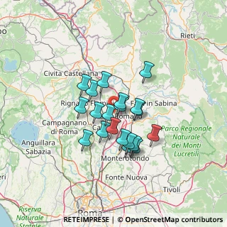 Mappa Via Guance Rosse, 00065 Fiano Romano RM, Italia (10.243)