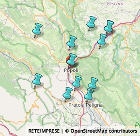 Mappa Via Aurelio Saffi, 65026 Popoli PE, Italia (7.37615)