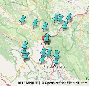 Mappa Via Aurelio Saffi, 65026 Popoli PE, Italia (7.00737)