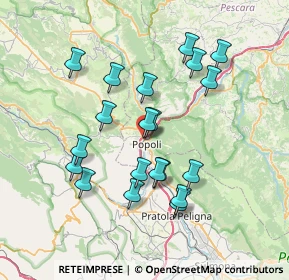 Mappa Via Aurelio Saffi, 65026 Popoli PE, Italia (7.233)