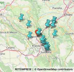 Mappa Via Aurelio Saffi, 65026 Popoli PE, Italia (11.21579)