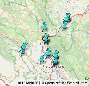 Mappa Via Giuseppe Garibaldi, 65026 Popoli PE, Italia (6.73684)