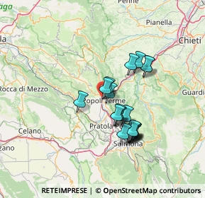 Mappa Via Aldo Moro, 65026 Popoli PE, Italia (11.9015)