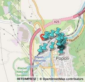 Mappa Via Aldo Moro, 65026 Popoli PE, Italia (0.3725)