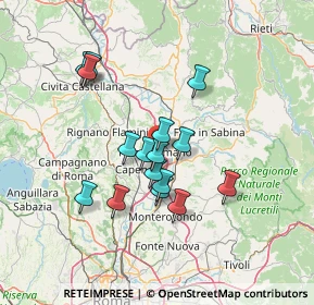 Mappa Piazza dell'Unità, 00065 Fiano Romano RM, Italia (12.31625)