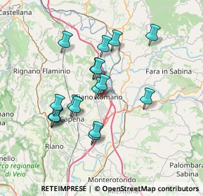 Mappa Piazza dell'Unità, 00065 Fiano Romano RM, Italia (6.67941)