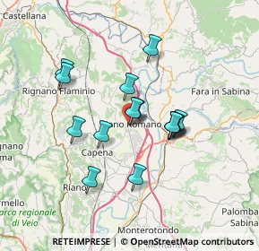 Mappa Via Aldo Moro, 00065 Fiano Romano RM, Italia (6.006)