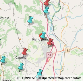 Mappa Via Aldo Moro, 00065 Fiano Romano RM, Italia (5.4425)