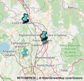 Mappa Via Aldo Moro, 00065 Fiano Romano RM, Italia (12.3605)