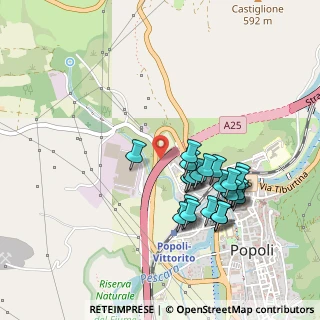 Mappa A25 Torano - Pescara, 65026 Popoli PE, Italia (0.46538)