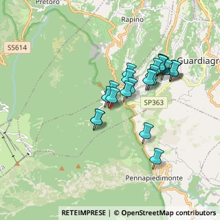 Mappa Localita' Piana delle Mele, 66016 Guardiagrele CH, Italia (1.66545)