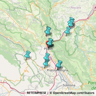 Mappa Via Marconi, 65026 Popoli PE, Italia (6.14267)