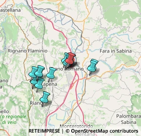 Mappa Via Enrico Fermi, 00065 Fiano Romano RM, Italia (5.93706)