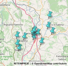Mappa Via Enrico Fermi, 00065 Fiano Romano RM, Italia (6.06385)