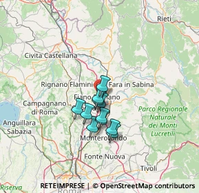 Mappa Via Enrico Fermi, 00065 Fiano Romano RM, Italia (9.42364)
