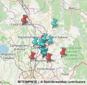 Mappa Via Enrico Fermi, 00065 Fiano Romano RM, Italia (11.30357)