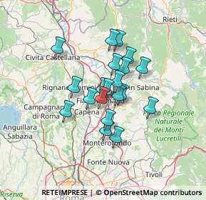 Mappa Via Enrico Fermi, 00065 Fiano Romano RM, Italia (9.8155)