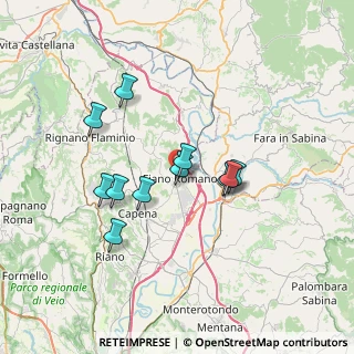 Mappa Via delle Cascate, 00065 Fiano Romano RM, Italia (6.21273)