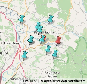 Mappa Via Colle della Noce, 02032 Fara in Sabina RI, Italia (6.06)