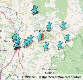 Mappa Via Colle della Noce, 02032 Fara in Sabina RI, Italia (8.7215)